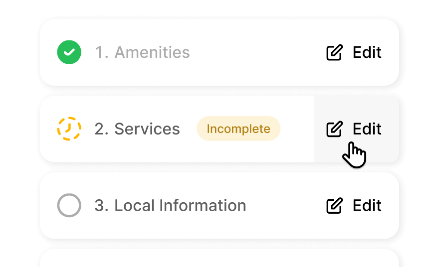 Setup your hotel profile